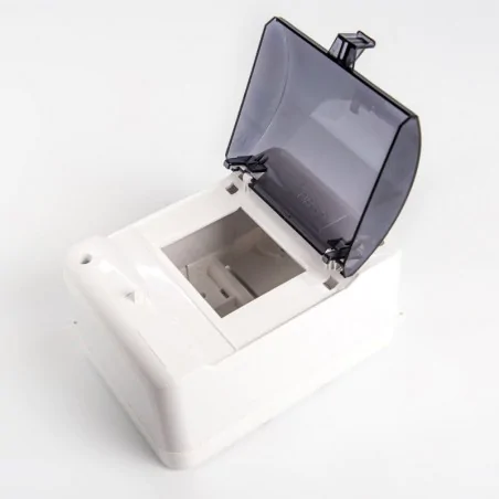 Skrzynki-elektryczne - skrzynka na bezpieczniki z klapką biała 5 modułowa ob-5k karlik 