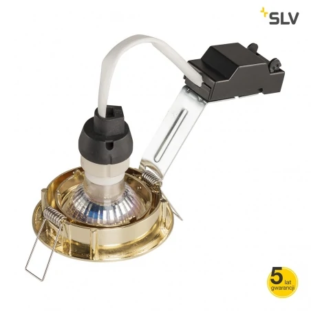 Oprawy-sufitowe - punktowa oprawa sufitowa do wbudowania ruchoma pika qpar51 mosiądz max 50w slv 