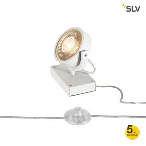 Lampy-stojace - dekoracyjna lampa podłogowa kalu qpar111 1 floor biała max 75w slv 