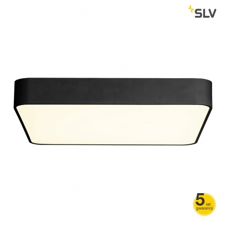 Lampy-sufitowe - wisząca lampa sufitowa czarny kwadrat medo 60 square led sufitowa 1-10v, 3000k slv 