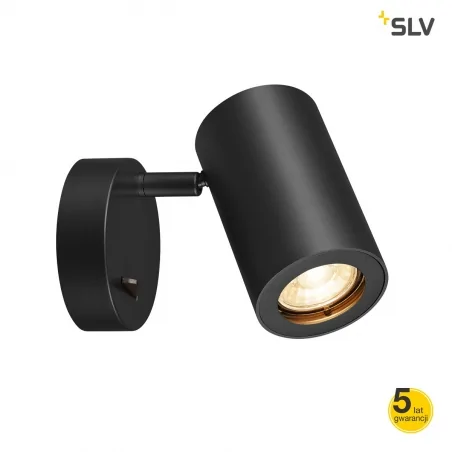 Kinkiety-do-salonu - kinkiet czarny enola_b qpar51 max 50w slv 