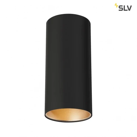 Oprawy-sufitowe - natynkowa oprawa sufitowa czarna anela led 3000k slv 