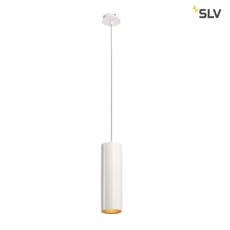 Lampy-sufitowe - lampa wisząca biała anela led 3000k slv 