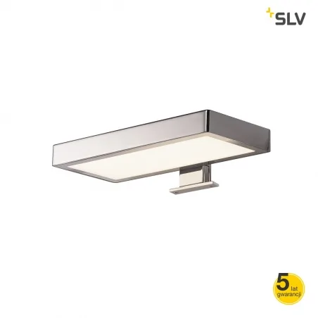 Kinkiety-lazienkowe - kinkiet nad lustro dorisa led prostokątny chrom 4000k ip44 slv 