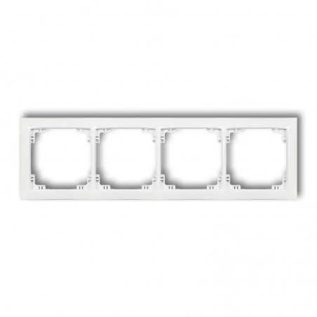 Ramki-poczworne - poczwórna biała ramka drso-4 deco soft karlik 