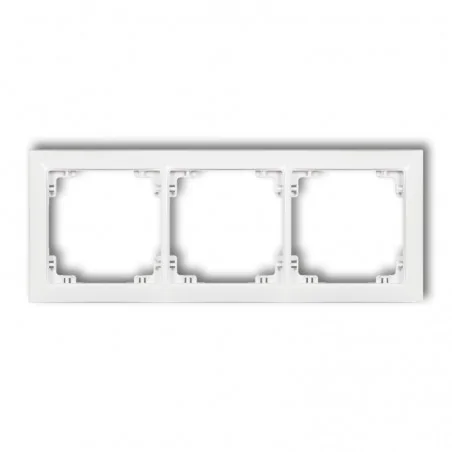 Ramki-potrojne - potrójna biała ramka drso-3 deco soft karlik 