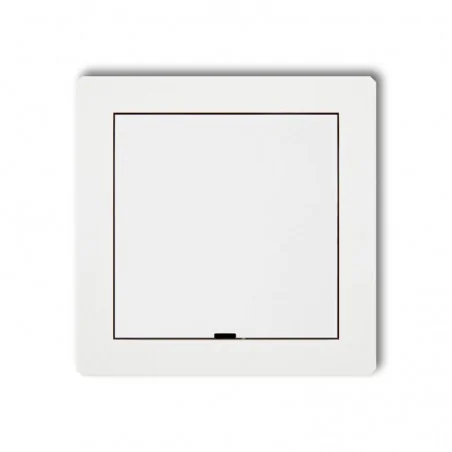 Osprzet-produkty-uzupelniajace - biała ramka pośrednia z zaślepką drpz deco karlik 