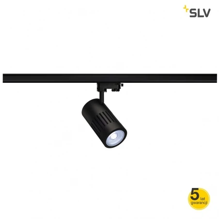 Oswietlenie-szynowe - czarna lampa na szynę 3f structec led 30w okrągła 4000k 36° slv 