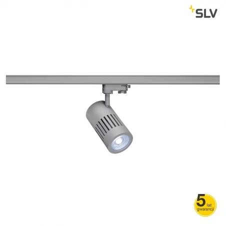 Oswietlenie-szynowe - srebrna oprawa do montażu na szynie f structec led 30w okrągła 4000k 36° slv 