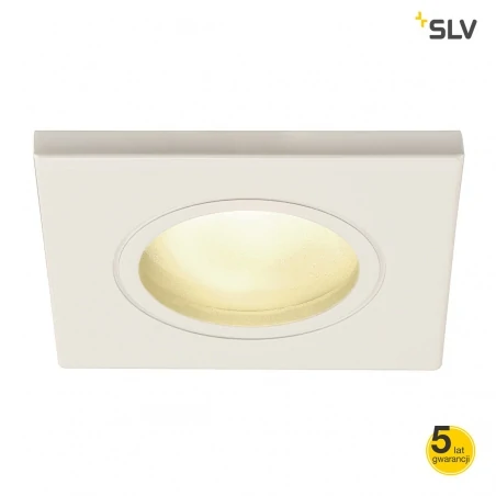 Oprawy-sufitowe - stała oprawa wpuszczana biała dolix out mr16 square slv 