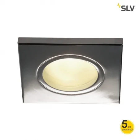 Oprawy-sufitowe - podtynkowa oprawa sufitowa led kwadrat chrom dolix out gu10 square slv 