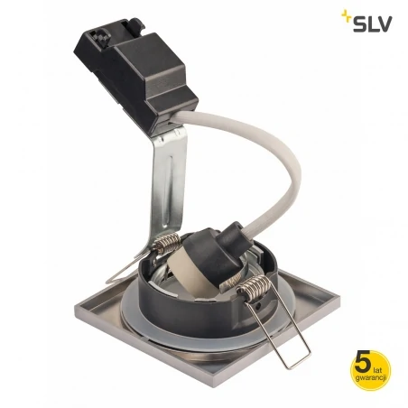 Oprawy-sufitowe - kwadratowa stała oprawa punktowa dolix out gu10 square tytan slv 