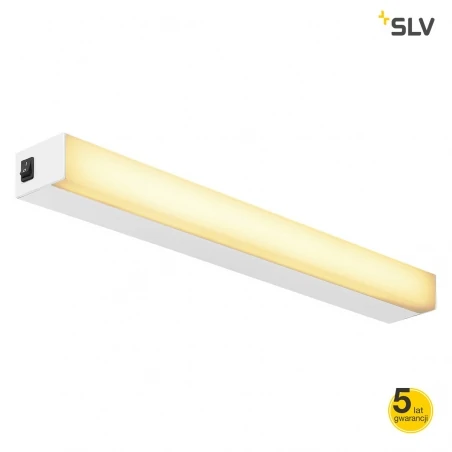 Kinkiety-do-salonu - oprawa ścienno-sufitowa z włącznikiem biała sight led slv 