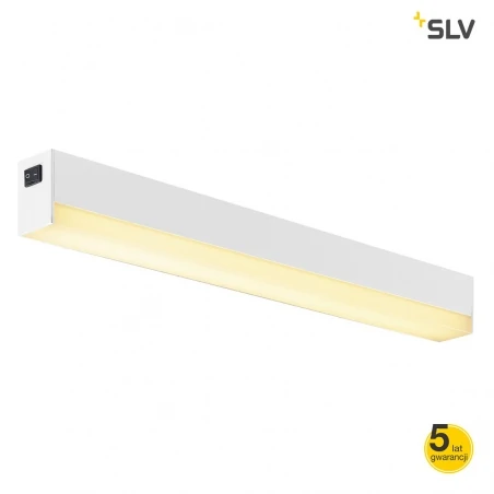 Kinkiety-do-salonu - oprawa ścienno-sufitowa z włącznikiem biała sight led slv 