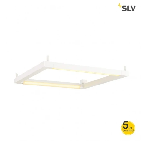 Lampy-sufitowe - lampa wisząca sufitowa w kolorze białym 54w 3000k 4500lm open grill led 1001294 slv 