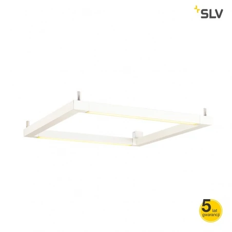 Lampy-sufitowe - lampa wisząca sufitowa w kolorze białym 54w 3000k 4500lm open grill led 1001294 slv 