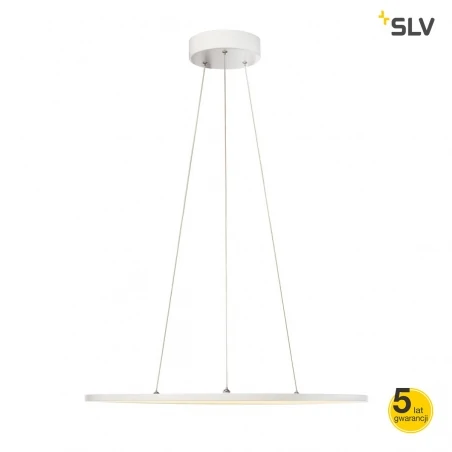 Lampy-sufitowe - wisząca lampa sufitowa okrągła o średnicy 60 cm panel biała 360led 40w slv 
