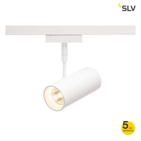 Oswietlenie-sufitowe - dekoracyjna biała oprawa na szynie revilo led 2f 2700k 36° slv 