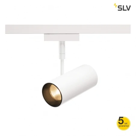 Oswietlenie-sufitowe - dekoracyjna biała oprawa na szynie revilo led 2f 2700k 36° slv 