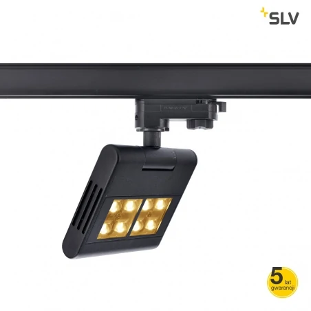 Oswietlenie-szynowe - ruchomy reflektor na szynie lenito 3f led 3000k czarny slv 