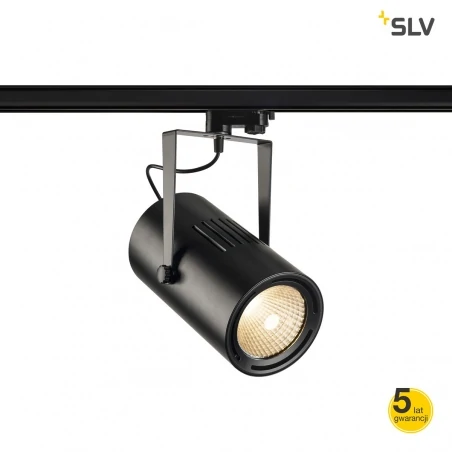 Lampy-sufitowe - oświetlenie sufitowe na szynie euro spot track 3f 5500lm czarna3000k 38° czarna slv 
