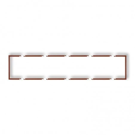 Osprzet-produkty-uzupelniajace - pięciokrotna ramka wypełniająca brązowa 9drw-5 deco karlik 