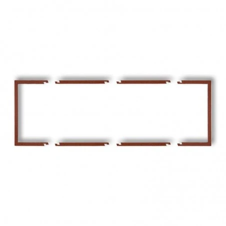 Osprzet-produkty-uzupelniajace - brązowa metaliczna ramka potrójna wypełniająca 9drw-3 deco karlik 