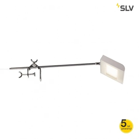 Kinkiety-zewnetrzne - oświetlenie stoiska targowego led malo display 30w srebrno szara 4000k slv 