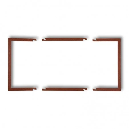 Osprzet-produkty-uzupelniajace - podwójna ramka wypełniająca brązowa 9drw-2 deco karlik 