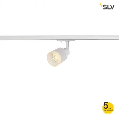 Oswietlenie-szynowe - lampa sufitowa na szynie biała gu10 10w 1f puri track 1001869 slv 