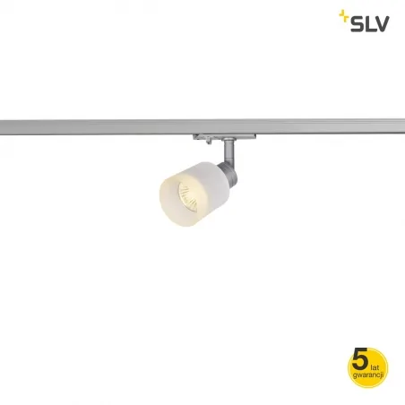 Oswietlenie-szynowe - lampa sufitowa na szynie szklana srebrna 1f puri track 1001870 slv 