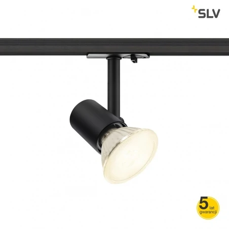 Oswietlenie-sufitowe - reflektor na szynie 1f czarny spot track slv 