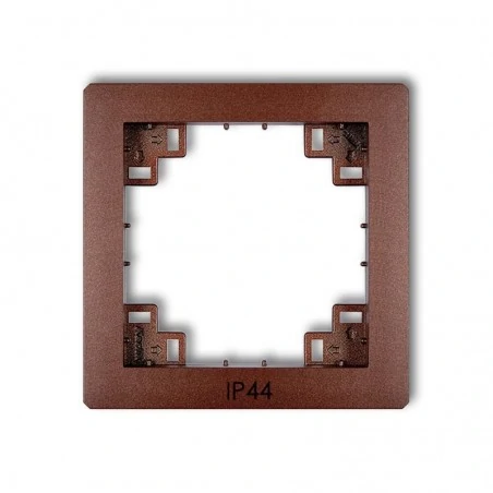 Osprzet-produkty-uzupelniajace - pośrednia ramka do włączników brązowa ip44 9drph deco karlik 