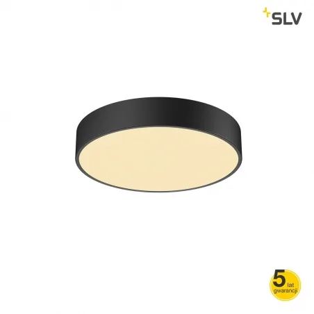 Plafony - plafon sufitowy i lampa wisząca w jednym ściemnialna czarna medo led 40 3000k-4000k triac d czarna slv 