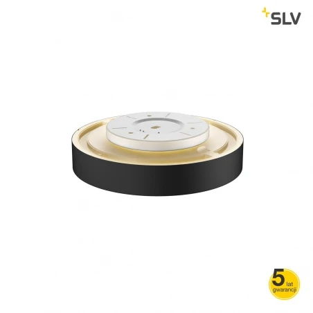 Plafony - plafon sufitowy i lampa wisząca w jednym ściemnialna czarna medo led 40 3000k-4000k triac d czarna slv 