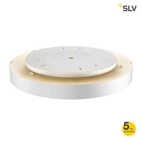 Plafony - okrągła plafoniera sufitowa 60cm medo led 3000k-4000k triac d ściemnialna biała slv 