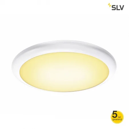 Plafony - zewnętrzy plafon okrągły biały 27w 3000/4000k ruba 20 1001911 slv 