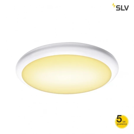 Plafony - lampa ścienno-sufitowa z czujnikiem ruchu biała 24w ruba 16 1001913 slv 