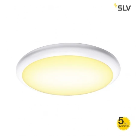 Plafony - lampa ścienno-sufitowa z czujnikiem ruchu biała 24w ruba 16 1001913 slv 