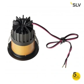 Oprawy-sufitowe - wpuszczane oczko sufitowe czarno-złote horn medi led 650 lm  3000k 15° slv 