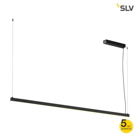 Lampy-sufitowe - czarna lampa wisząca arosa 65w 3000k 1800lm 1001943 slv 