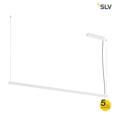 Lampy-sufitowe - lampa wisząca led biała z ciepłym światłem 3000k 65w 1800lm 2m arosa 1001944 slv 