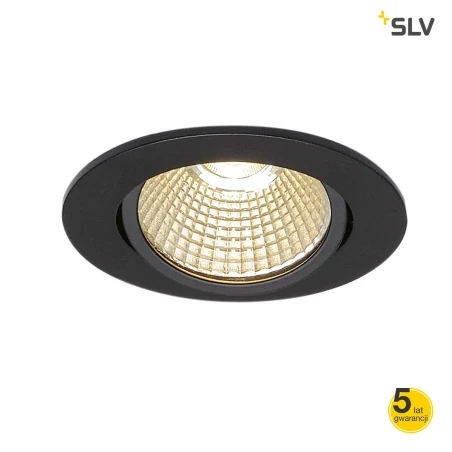 Oprawy-sufitowe - ruchome oczko sufitowe czarne led new tria 68 ok led slv 
