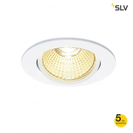 Oprawy-sufitowe - białe ruchome oczko wpuszczane new tria 68 led slv 