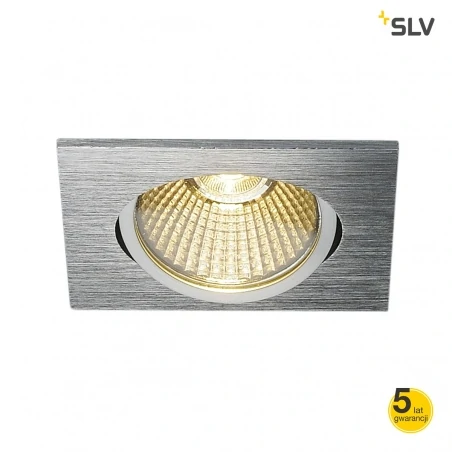 Oprawy-sufitowe - kwadratowa oprawa aluminiowa wpuszczana new tria 68 led slv 