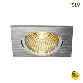 Oprawy-sufitowe - kwadratowa oprawa aluminiowa wpuszczana new tria 68 led slv 