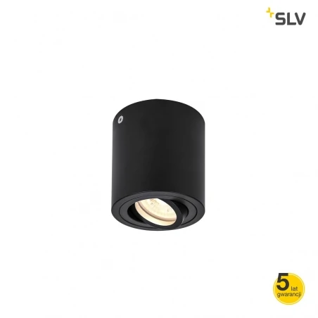 Oprawy-sufitowe - sufitowa oprawa w kolorze czarnym okrągła gu10 10w triledo 1002010 slv 