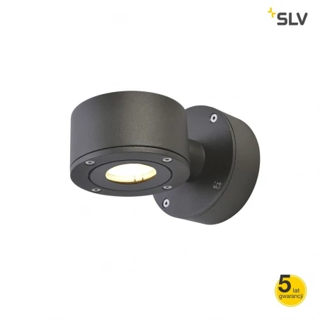 Kinkiety-do-salonu - zewnętrzny kinkiet czarny 9w 3000k ip44 sitra wl 1002016 slv 