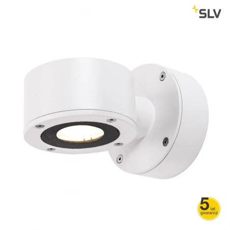 Kinkiety-zewnetrzne - biały kinkiet na zewnątrz 9w 3000k sitra wl 1002017 slv 