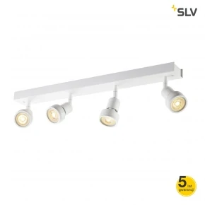 Lampy-sufitowe - ścienno-sufitowa lampa w kolorze białym 50w gu10 puri 4 1002030 slv 